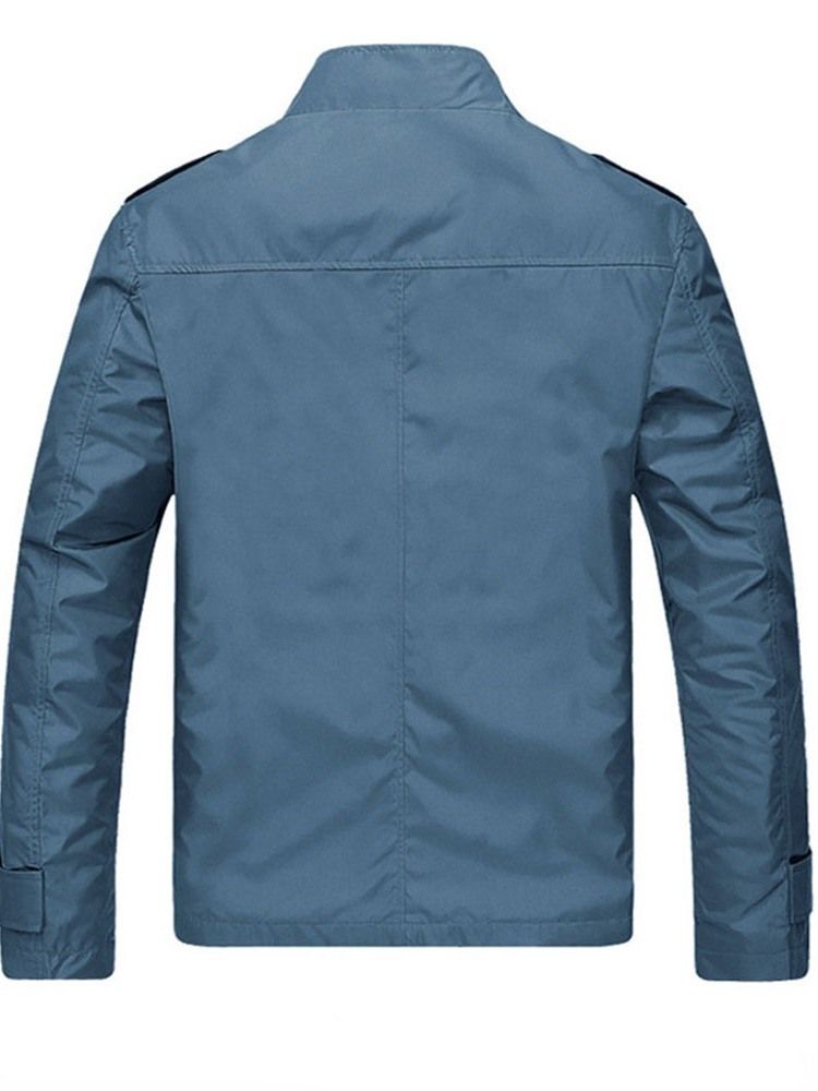 Veste Pour Hommes Avec Col Montant Et Fermeture Éclair