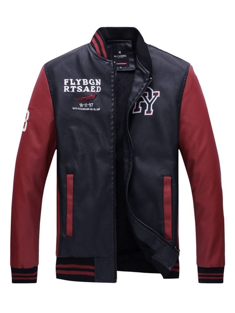 Veste Pour Hommes Avec Fermeture À Glissière Et Col Montant