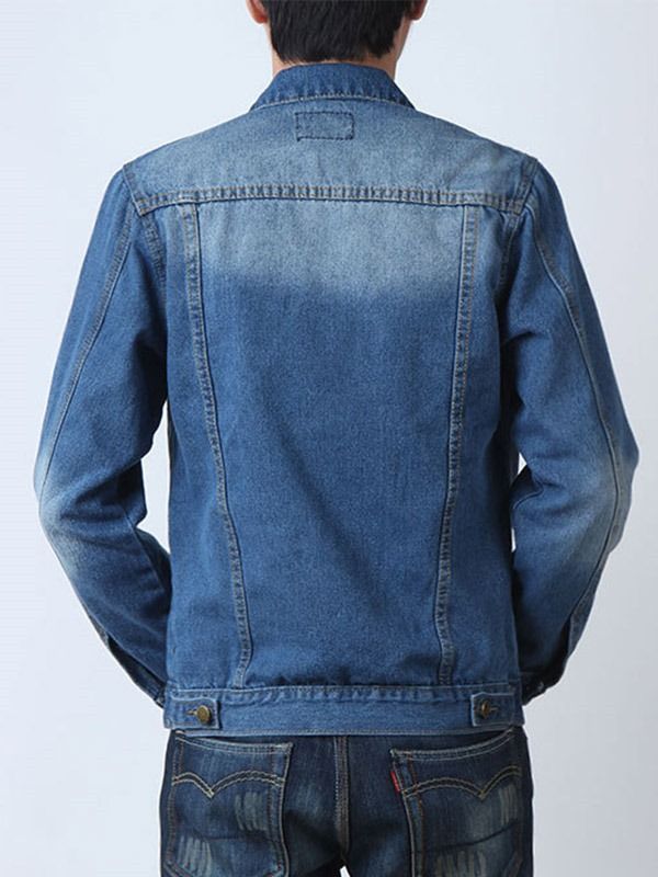 Veste En Jean Décontractée Pour Hommes