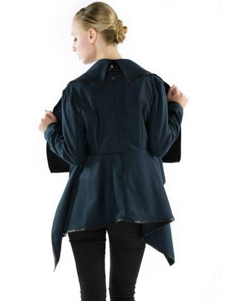 Veste Mi-longue À Col Bénitier Et Manches Longues Pour Femme