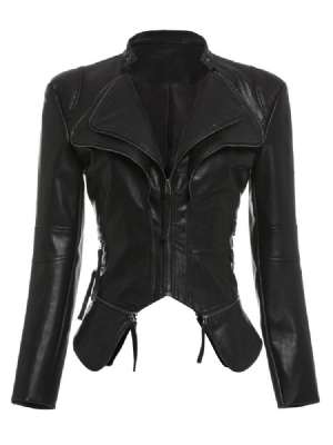 Veste Pu Standard Slim Femme