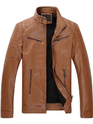 Veste Slim Européenne À Col Montant Et Fermeture Éclair Pour Hommes