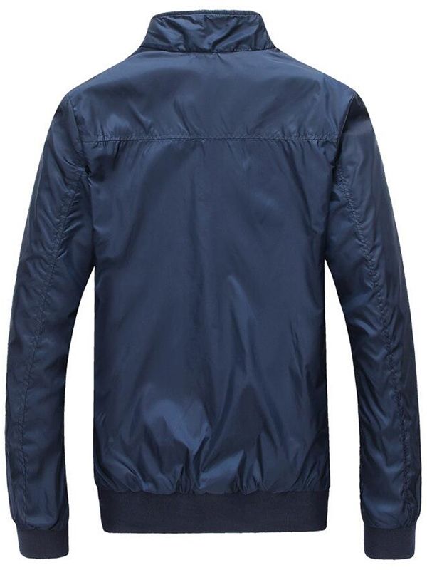 Veste Zippée Pour Hommes À Col Montant Vogue