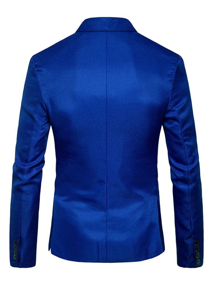 Vêtements Pour Hommes Blazer Léger À Revers Cranté Uni