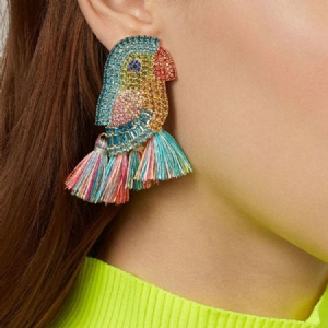 Boucles D'oreilles En Alliage Strass Birdie