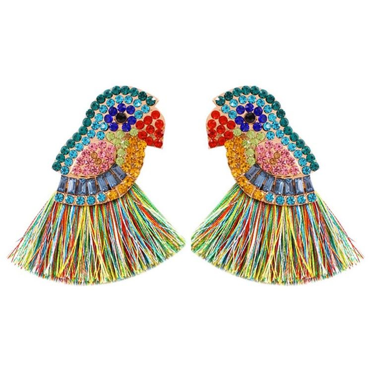 Boucles D'oreilles En Alliage Strass Birdie