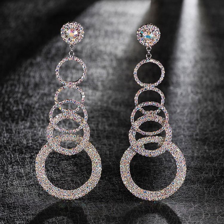 Boucles D'oreilles Anniversaire Romantique Diamant