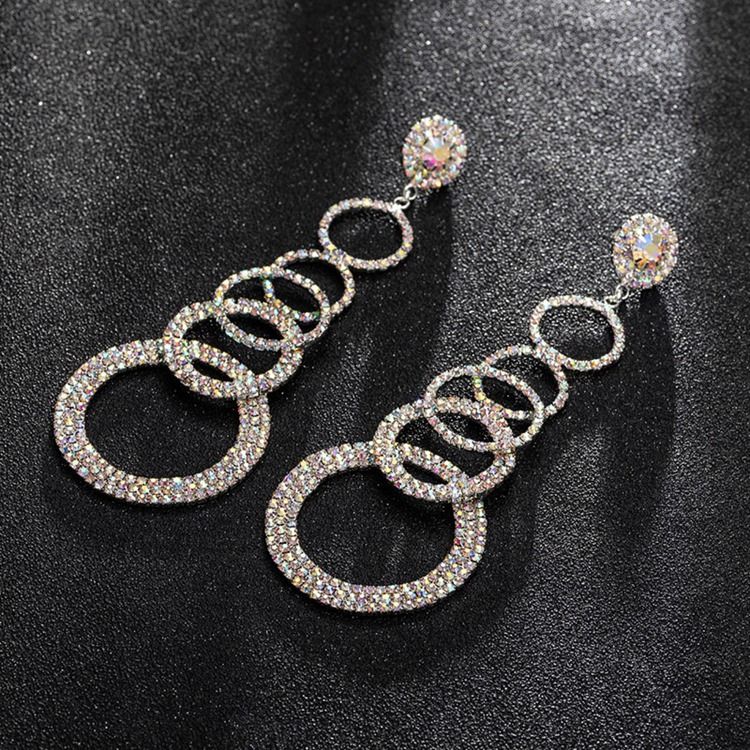 Boucles D'oreilles Anniversaire Romantique Diamant