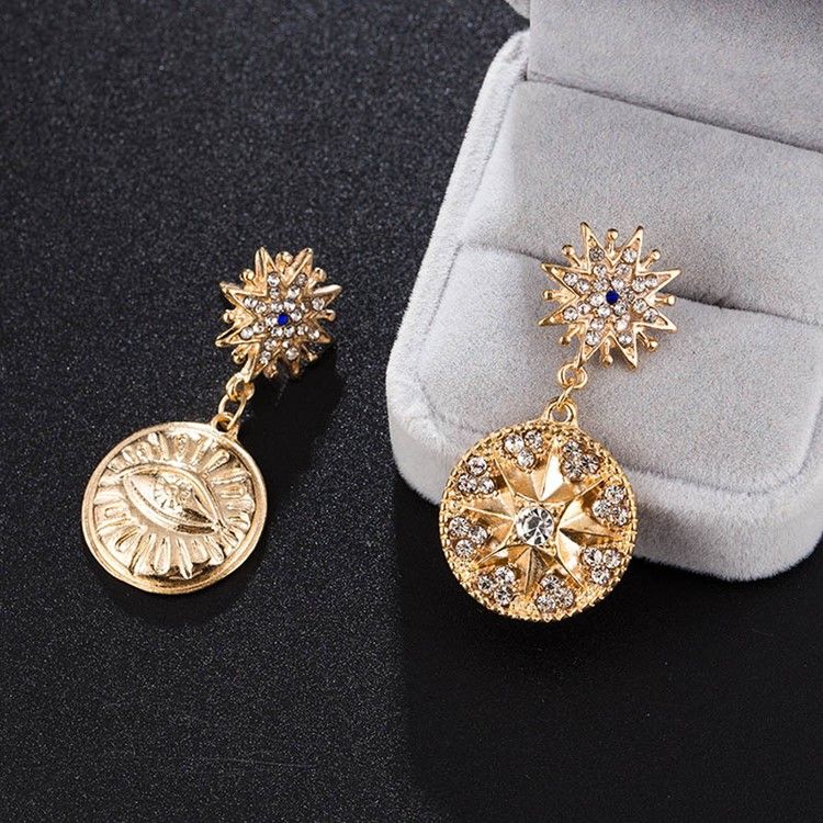 Boucles D'oreilles De Bal En Alliage Vintage En Strass