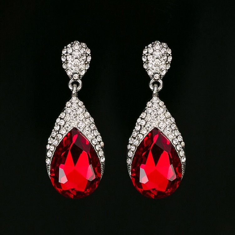 Boucles D'oreilles De Bal En Strass Diamant