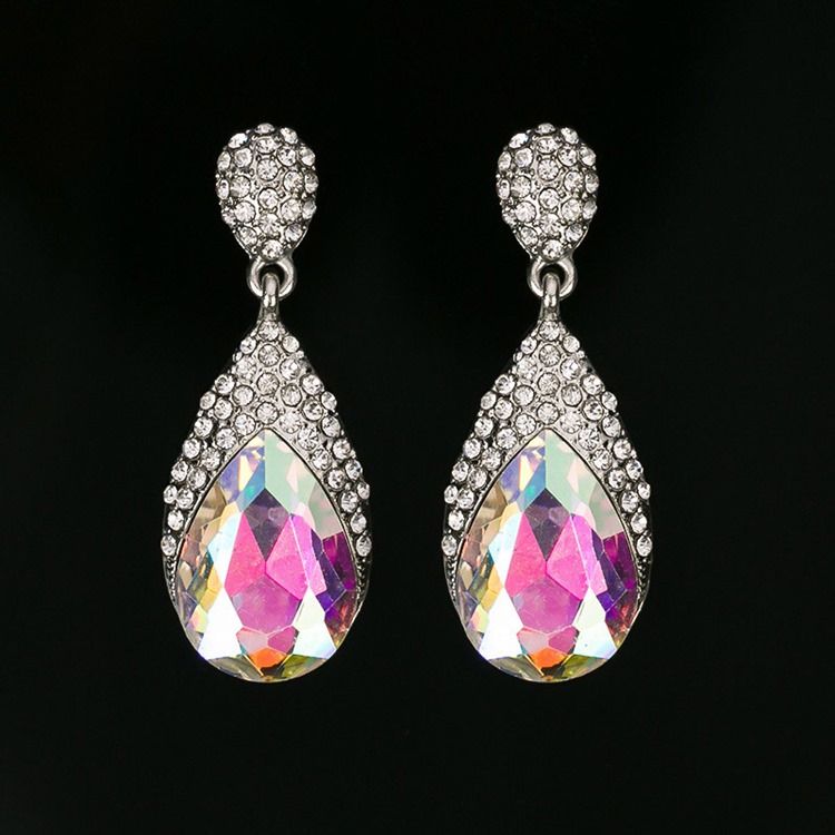 Boucles D'oreilles De Bal En Strass Diamant