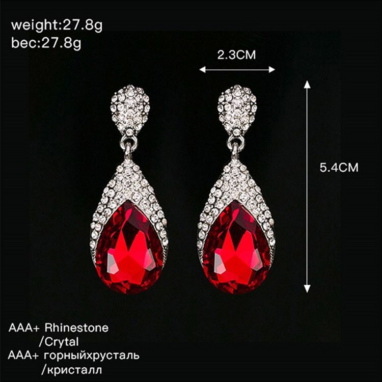 Boucles D'oreilles De Bal En Strass Diamant