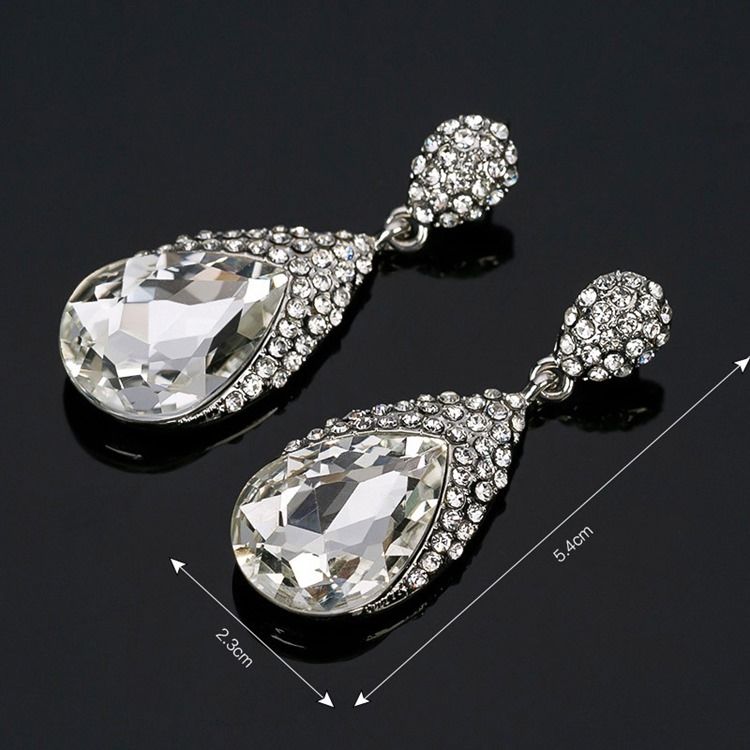 Boucles D'oreilles De Bal En Strass Diamant