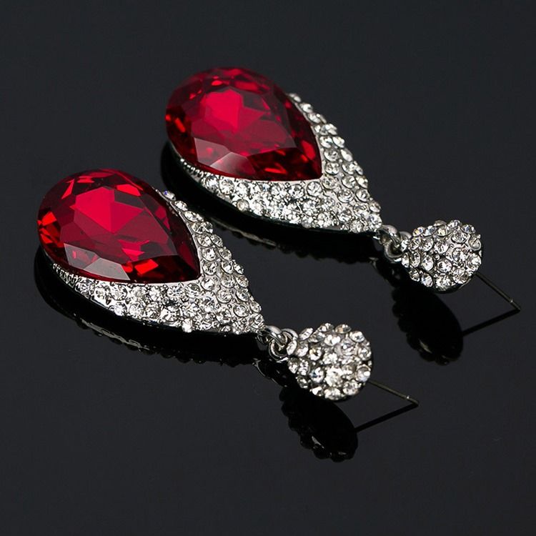 Boucles D'oreilles De Bal En Strass Diamant