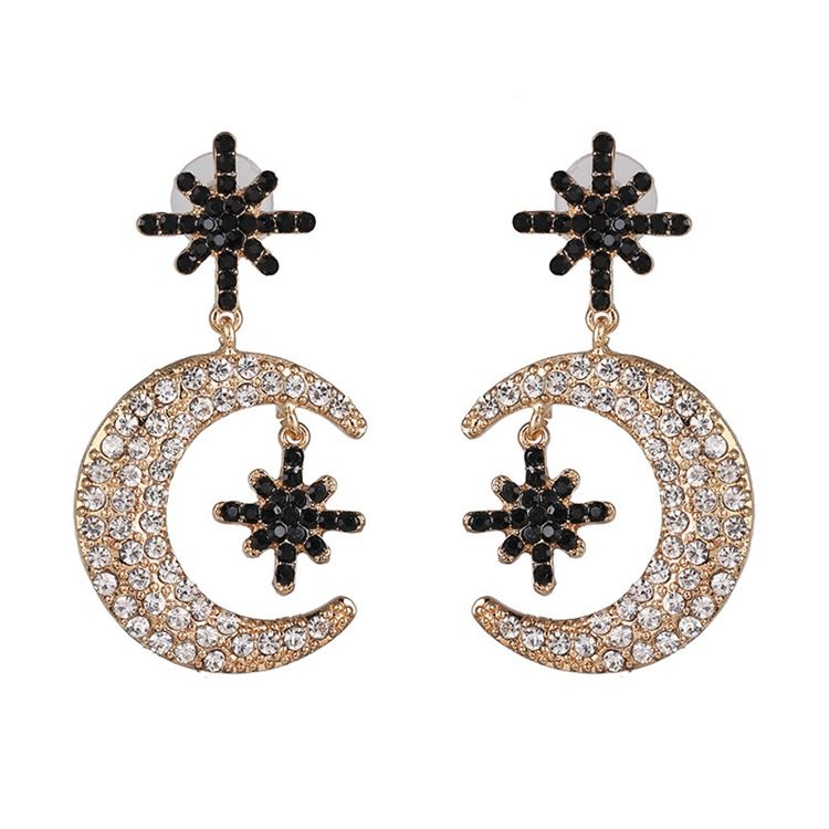 Boucles D'oreilles À Breloques Pour Femmes En Alliage Romantique Avec Diamants De Vacances