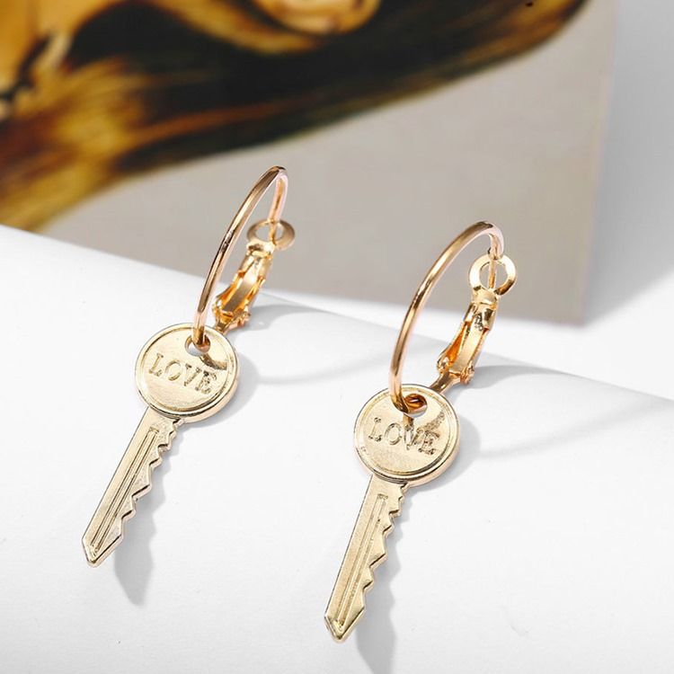 Boucles D'oreilles D'anniversaire Vintage Lettre