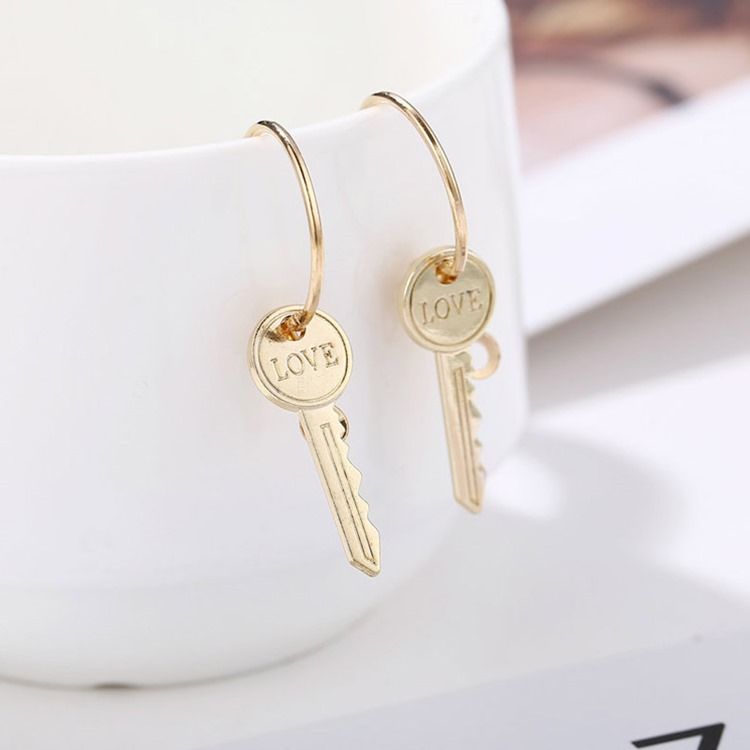 Boucles D'oreilles D'anniversaire Vintage Lettre