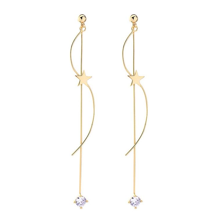 Boucles D'oreilles Étoile Diamant