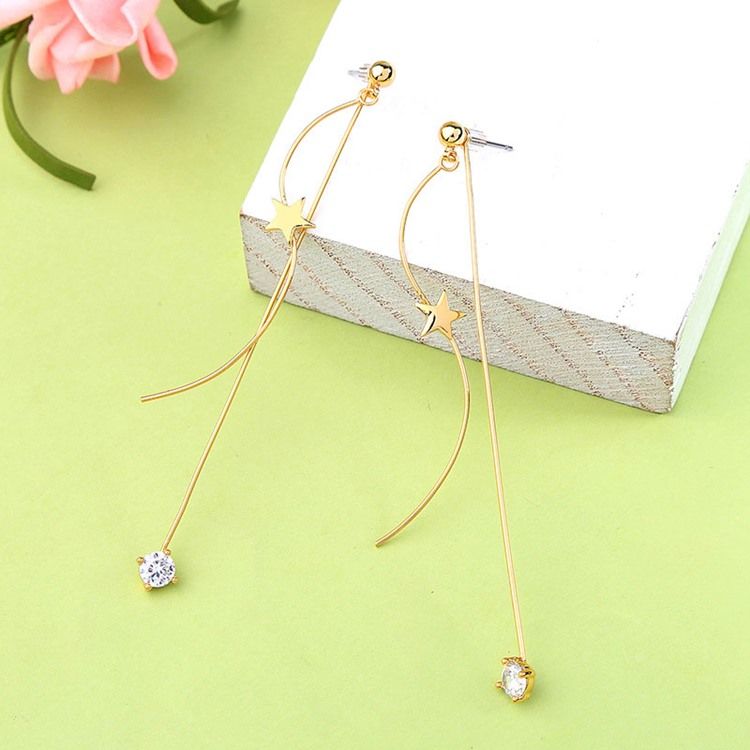 Boucles D'oreilles Étoile Diamant