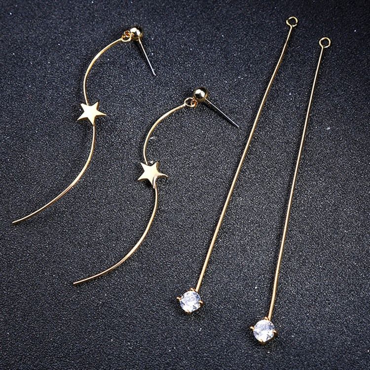 Boucles D'oreilles Étoile Diamant