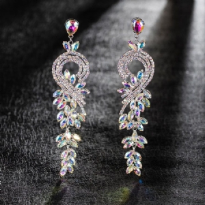 Boucles D'oreilles Fantaisie Diamant Strass Anniversaire