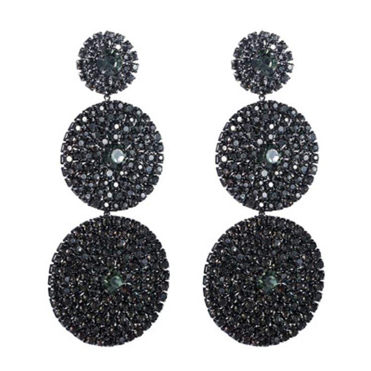 Boucles D'oreilles Pour Femmes En Alliage De Diamant