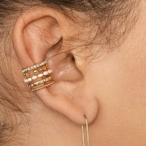 Boucles D'oreilles Pour Femmes D'anniversaire En Alliage De Diamant