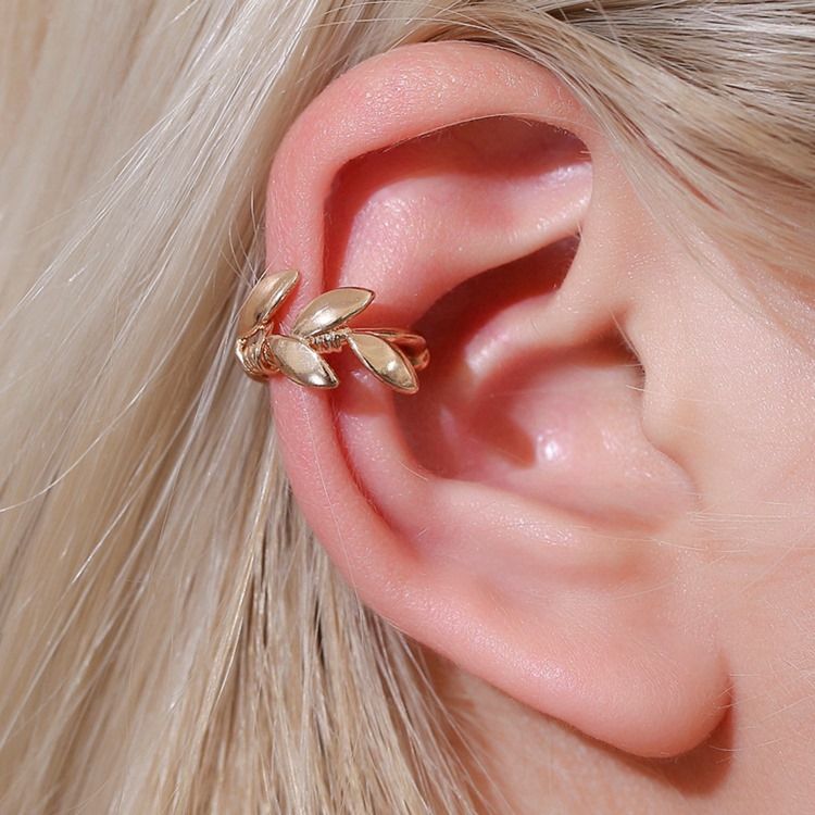 Boucles D'oreilles Pour Femmes En Feuille De Bronze