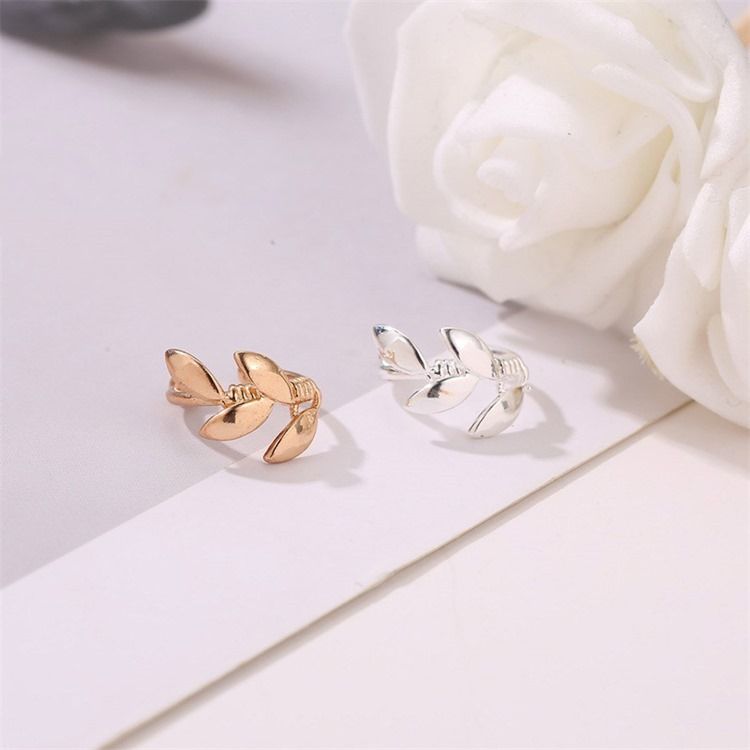 Boucles D'oreilles Pour Femmes En Feuille De Bronze