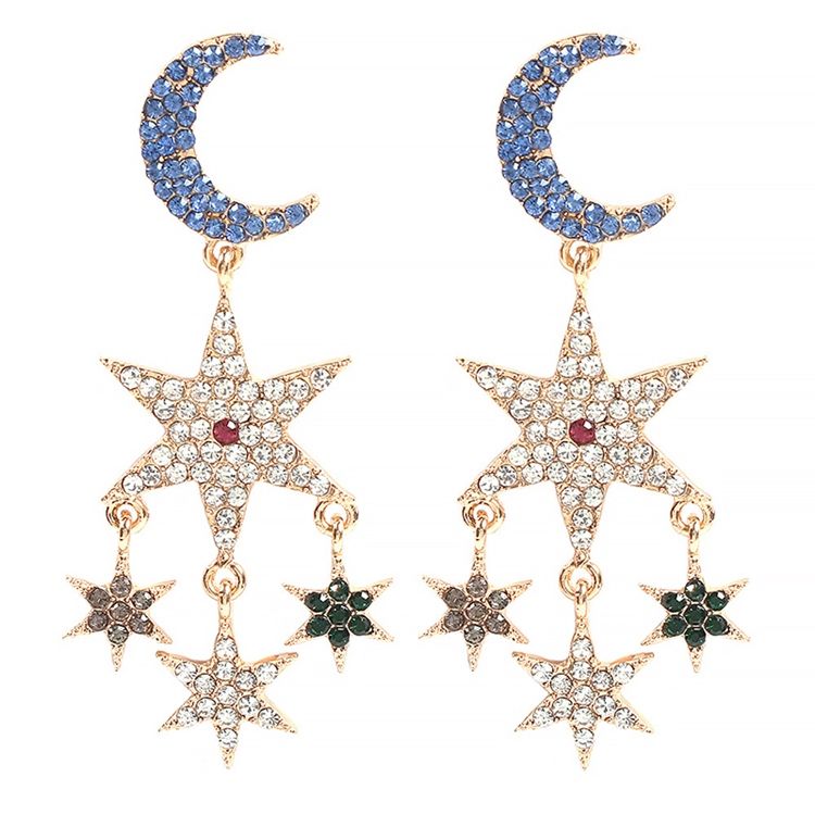 Boucles D'oreilles Pour Femmes Sweet Star Moon Holiday