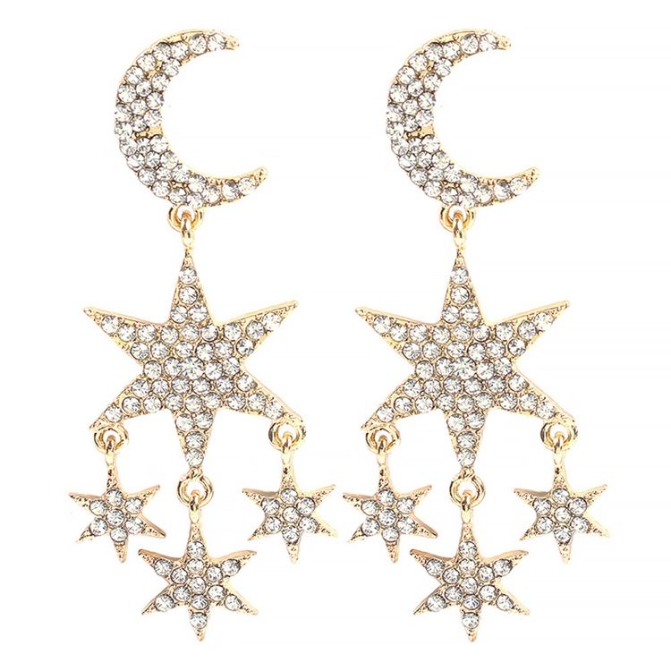 Boucles D'oreilles Pour Femmes Sweet Star Moon Holiday