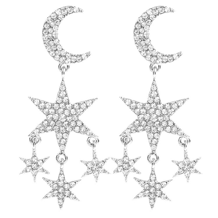 Boucles D'oreilles Pour Femmes Sweet Star Moon Holiday