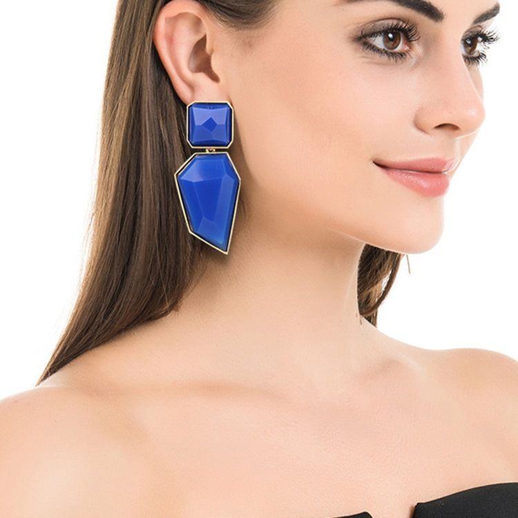 Boucles D'oreilles De Fête En Acrylique