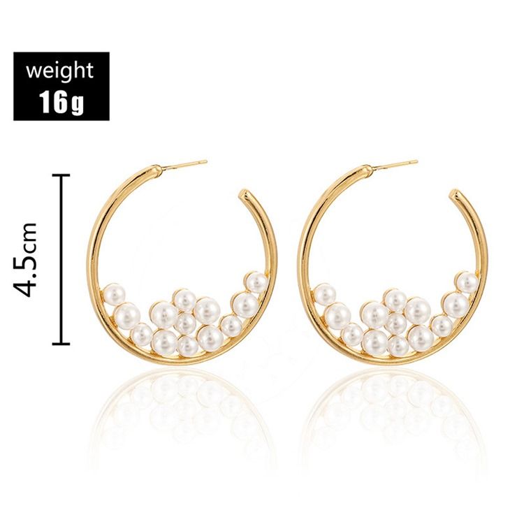 Boucles D'oreilles De Mariage Incrustées De Perles