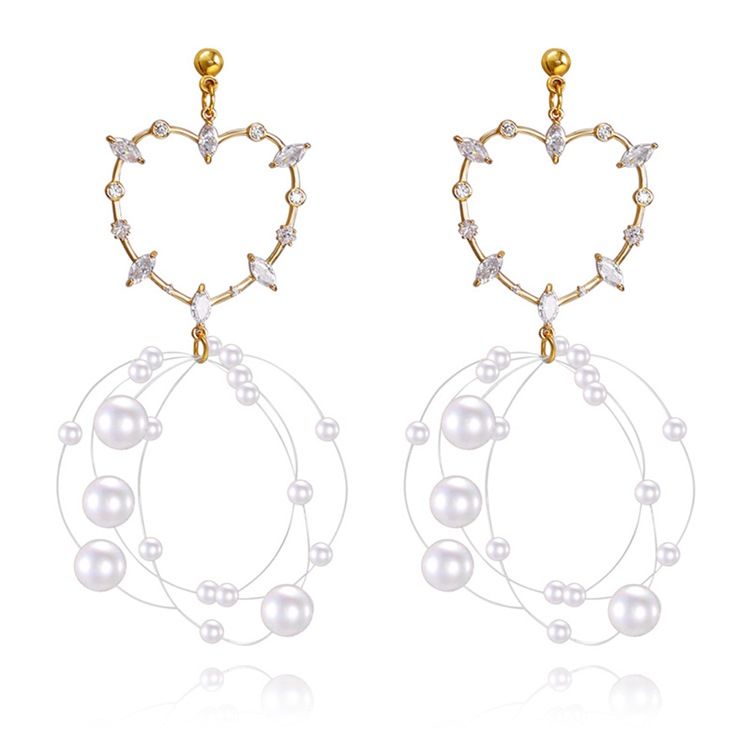 Boucles D'oreilles Romantiques De Vacances En Diamant Coréen