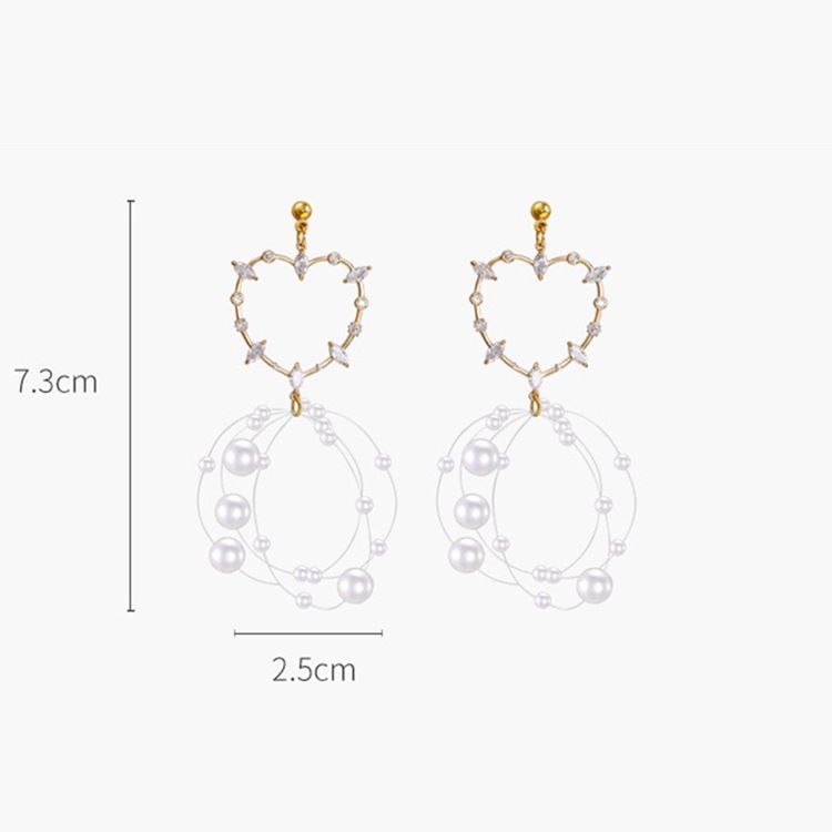 Boucles D'oreilles Romantiques De Vacances En Diamant Coréen