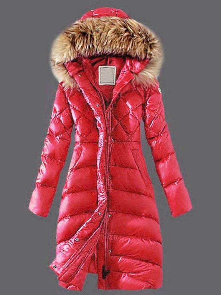 Manteau D'hiver À Capuche En Fausse Fourrure Pour Femme