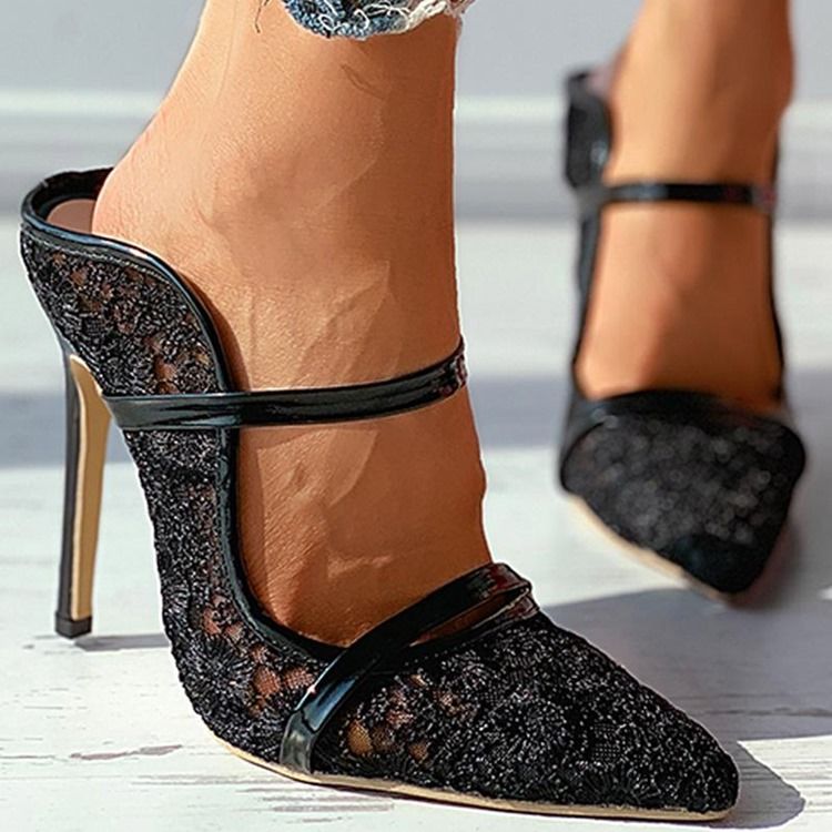 Chaussures À Talons Aiguilles En Dentelle À Talons Hauts (5-8 cm) Pour Femmes