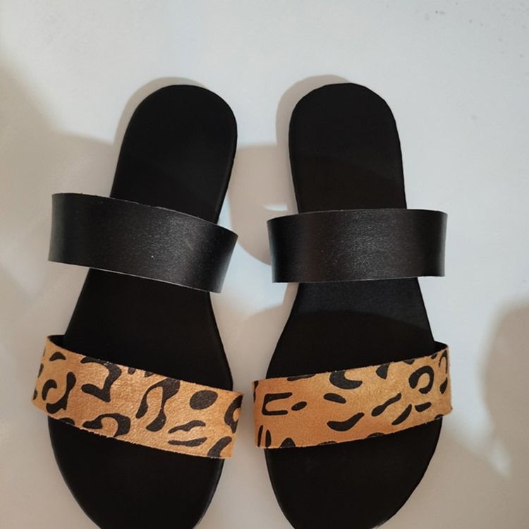 Flip Flop Flat Avec Slip-on En Caoutchouc Pantoufles Pour Femmes