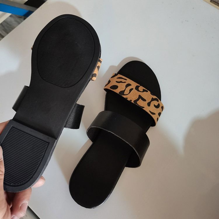 Flip Flop Flat Avec Slip-on En Caoutchouc Pantoufles Pour Femmes