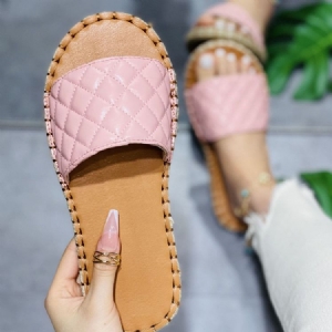 Flip Flop Slip-on Flat Avec Des Pantoufles Décontractées Sandales Plates Pour Femmes