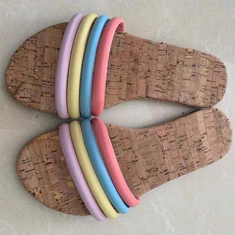 Tongs À Enfiler Pour Femmes Avec Pantoufles